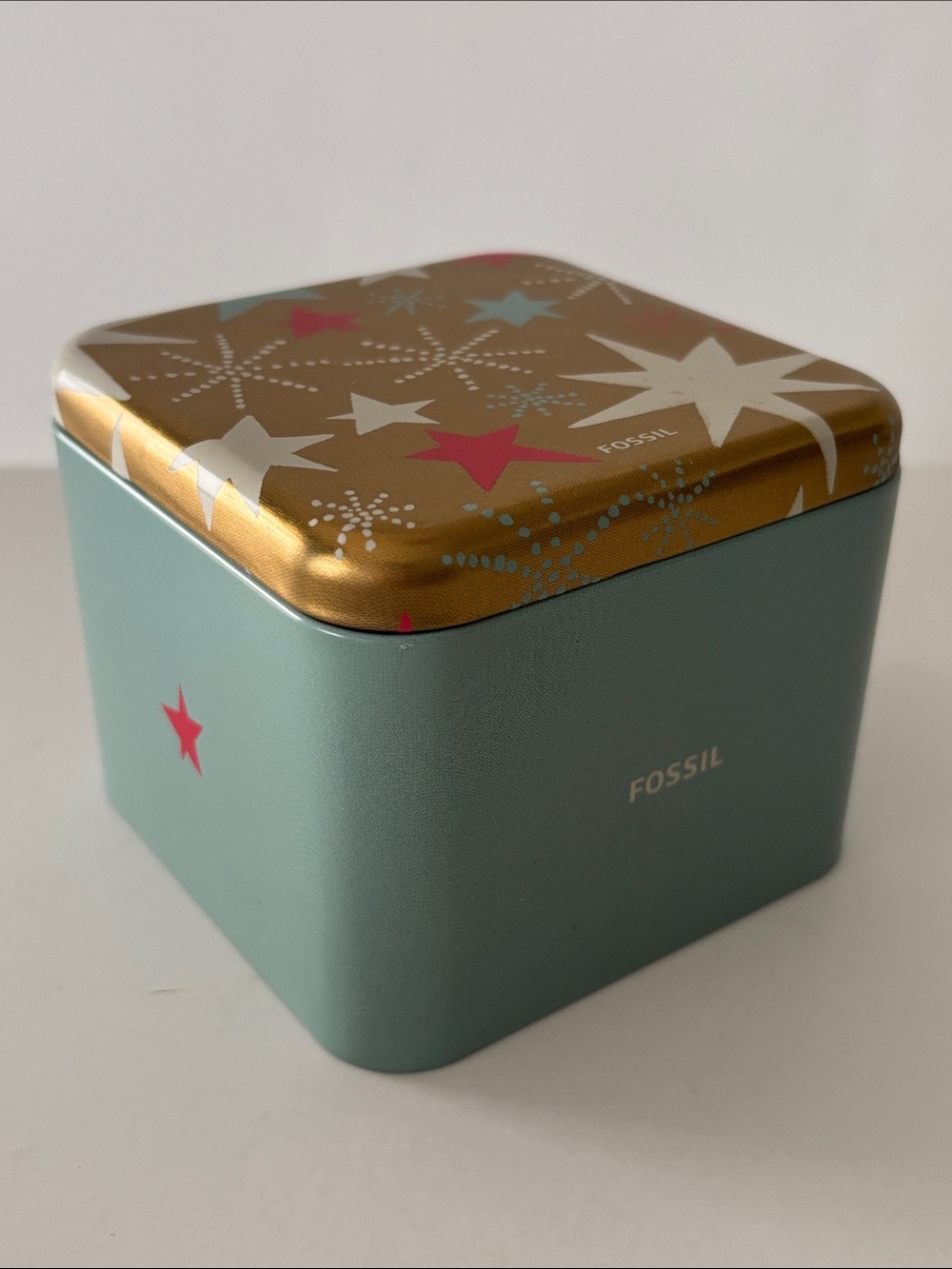 Fossil Holiday Themed Watch Tin Box